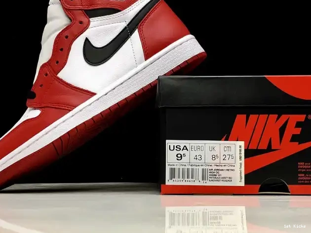 1st Kicks 1 High Jordan Air OG 555088-101 Retro 